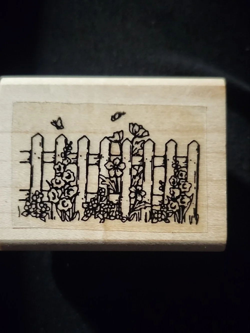 Wooden Garden Stamp Set - Natural Wood Color